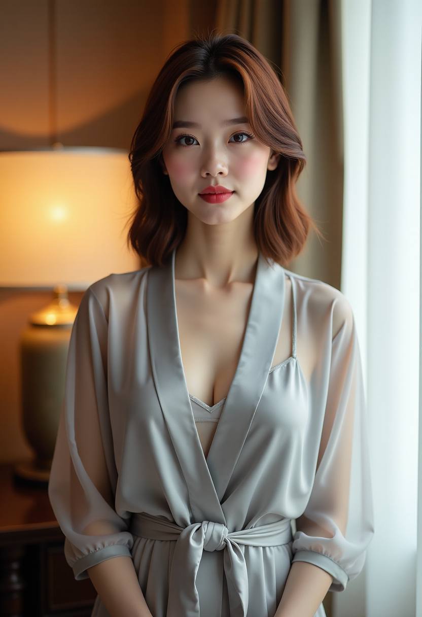 女孩陪伴迷路儿童等待家人